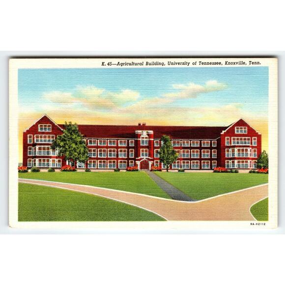 Vintage Linen Postcard Agricultural Building University Tennessee Knoxville - Picture 1 of 2